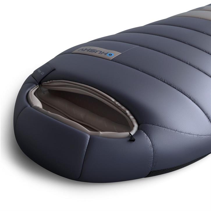HUSKY Dopy -25C Kuş Tüyü Uyku Tulumu (Mavi / Gri)