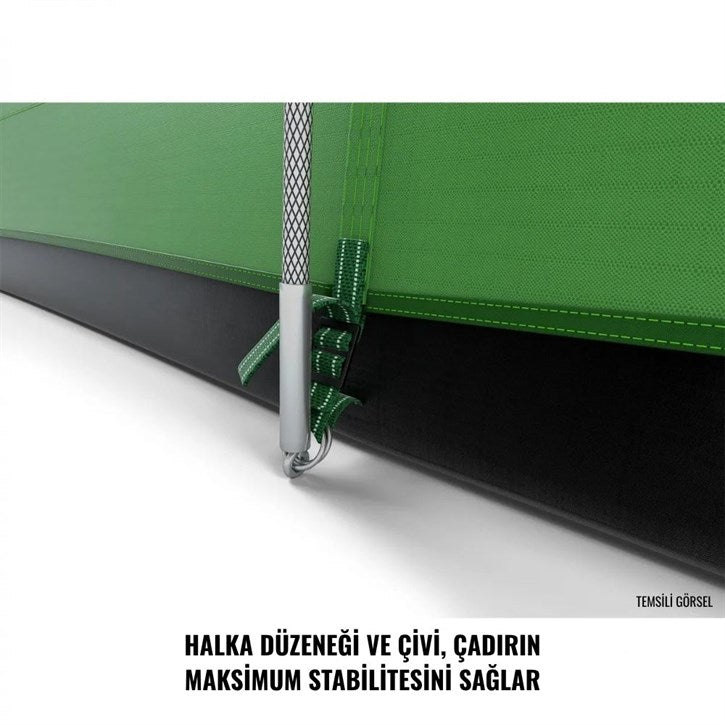 HUSKY Caravan 12 5 Kişilik Çadır (Yeşil)