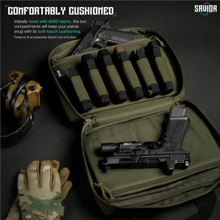 SAVIOR SPECIALIST Çift Kapasiteli Tabanca Çantası (K.Yeşil)