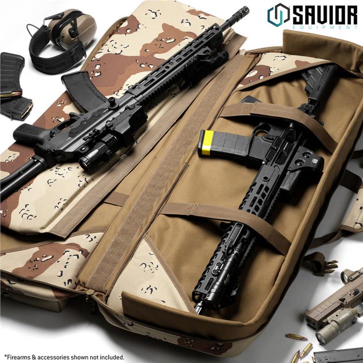 SAVIOR URBAN WARFARE Çift Kapasiteli Tüfek Çantası 46" (Kamuflaj)