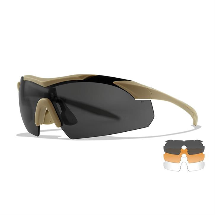 WILEY X VAPOR 2.5 Balistik Gözlük (3 Lens)