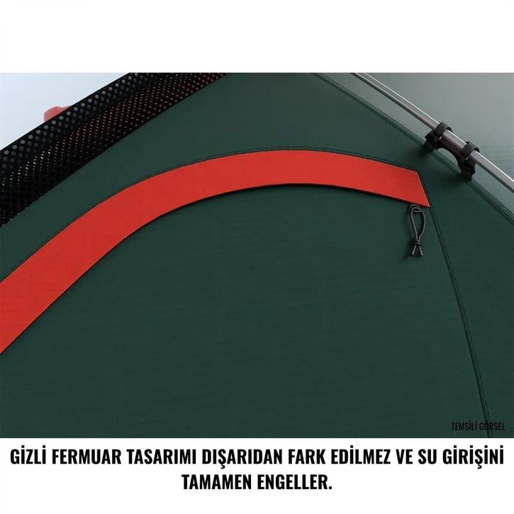HUSKY Flame 2 Kişilik Çadır (Kırmızı)