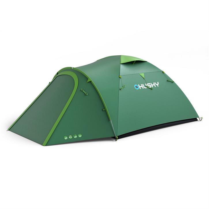 HUSKY Bizon Plus 4 Kişilik Çadır (Yeşil)