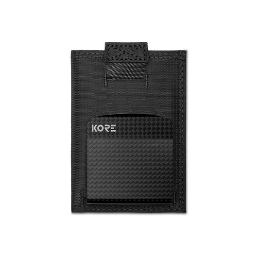 KORE İnce Taktikal Cüzdan + Carbon Fiber Para Klipsi