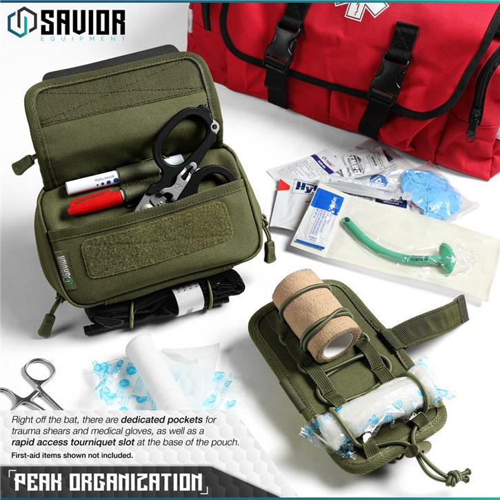 SAVIOR IFAK (Individual First Aid Kit / Kişisel İlk Yardım Çantası) (K.Yeşil)