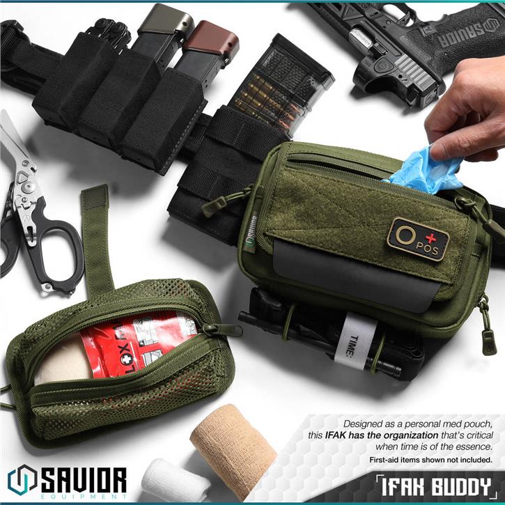 SAVIOR IFAK (Individual First Aid Kit / Kişisel İlk Yardım Çantası) (K.Yeşil)