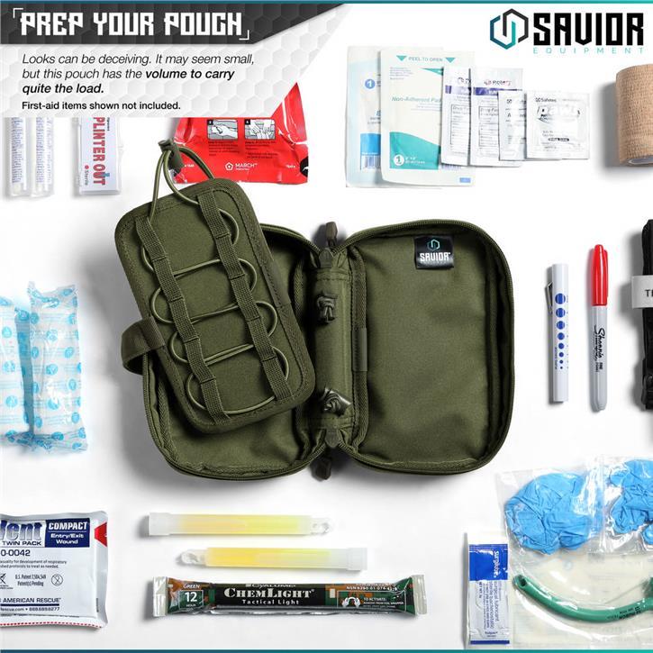 SAVIOR IFAK (Individual First Aid Kit / Kişisel İlk Yardım Çantası) (K.Yeşil)