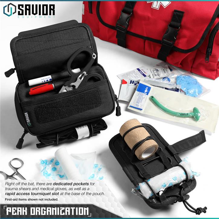 SAVIOR IFAK (Individual First Aid Kit / Kişisel İlk Yardım Çantası) (Siyah)