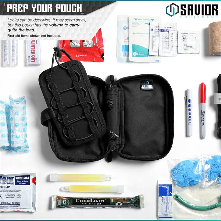SAVIOR IFAK (Individual First Aid Kit / Kişisel İlk Yardım Çantası) (Siyah)