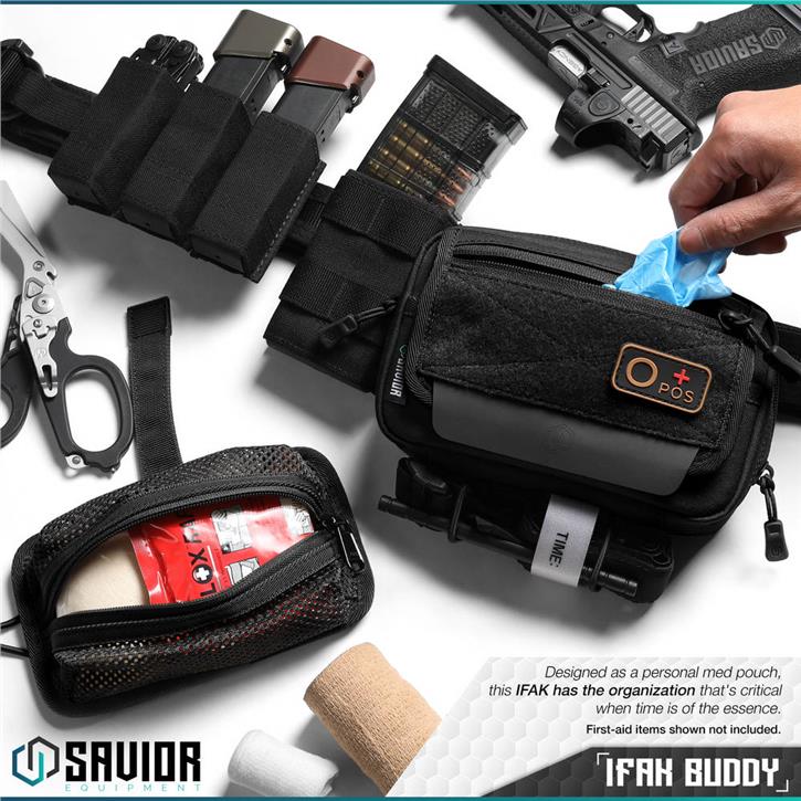 SAVIOR IFAK (Individual First Aid Kit / Kişisel İlk Yardım Çantası) (Siyah)