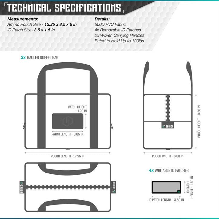 SAVIOR MINI HAULER Duffle Çanta (2'li) (Kamuflaj)