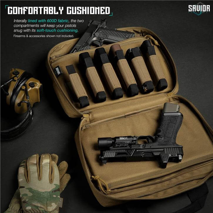 SAVIOR SPECIALIST Çift Kapasiteli Tabanca Çantası (Toprak)