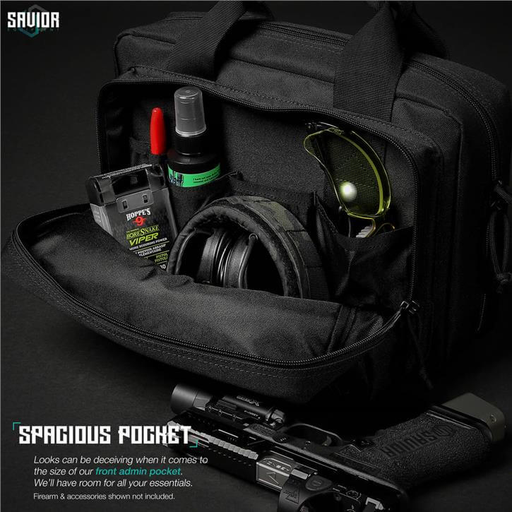 SAVIOR SPECIALIST Çift Kapasiteli Tabanca Çantası (Siyah)