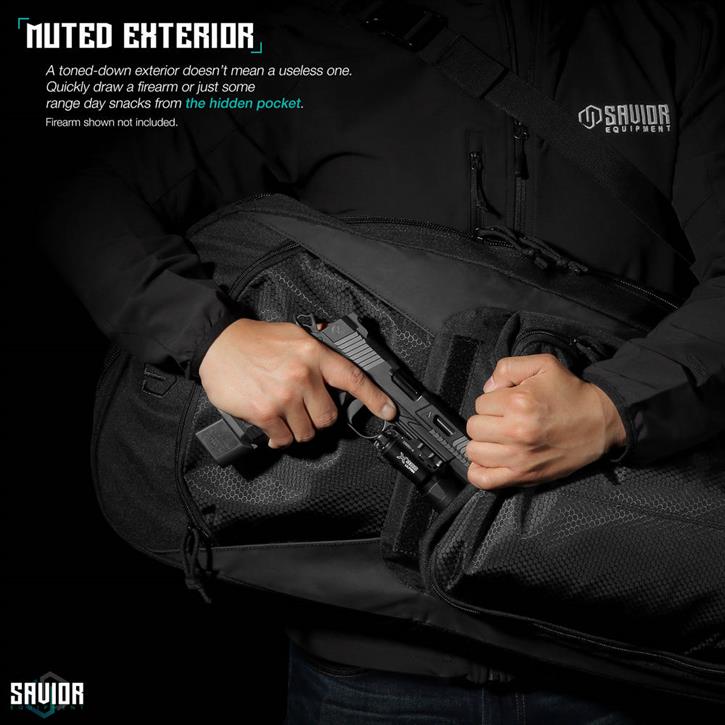 SAVIOR SPECIALIST COVERT Tekli Tüfek Çantası 38" (Siyah)