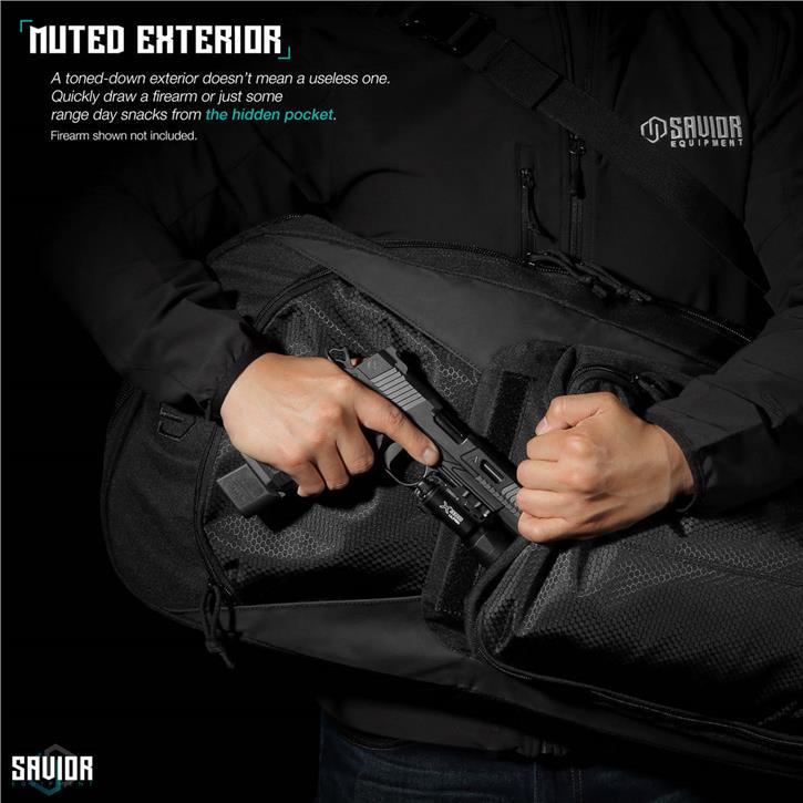 SAVIOR SPECIALIST COVERT Tekli Tüfek Çantası 34" (Siyah)