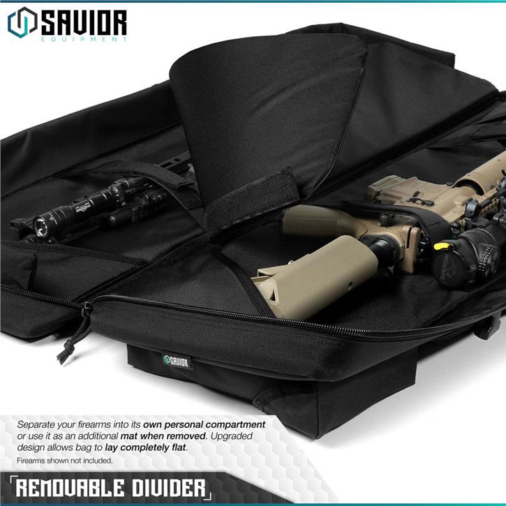 SAVIOR URBAN WARFARE Çift Kapasiteli Tüfek Çantası 46" (Siyah)
