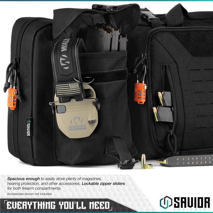SAVIOR URBAN WARFARE Çift Kapasiteli Tüfek Çantası 42" (Siyah)
