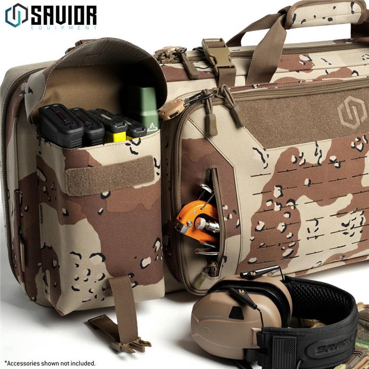 SAVIOR URBAN WARFARE Çift Kapasiteli Tüfek Çantası 46" (Kamuflaj)