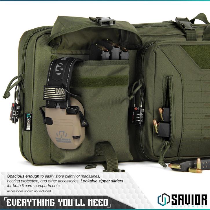 SAVIOR URBAN WARFARE Çift Kapasiteli Tüfek Çantası 51" (K.Yeşil)