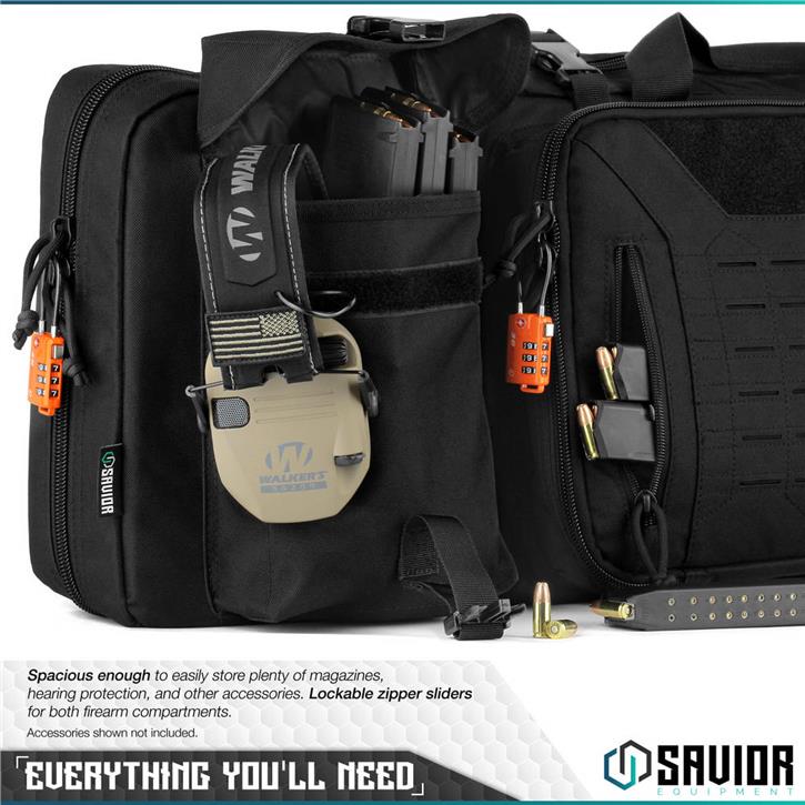 SAVIOR URBAN WARFARE Çift Kapasiteli Tüfek Çantası 51" (Siyah)