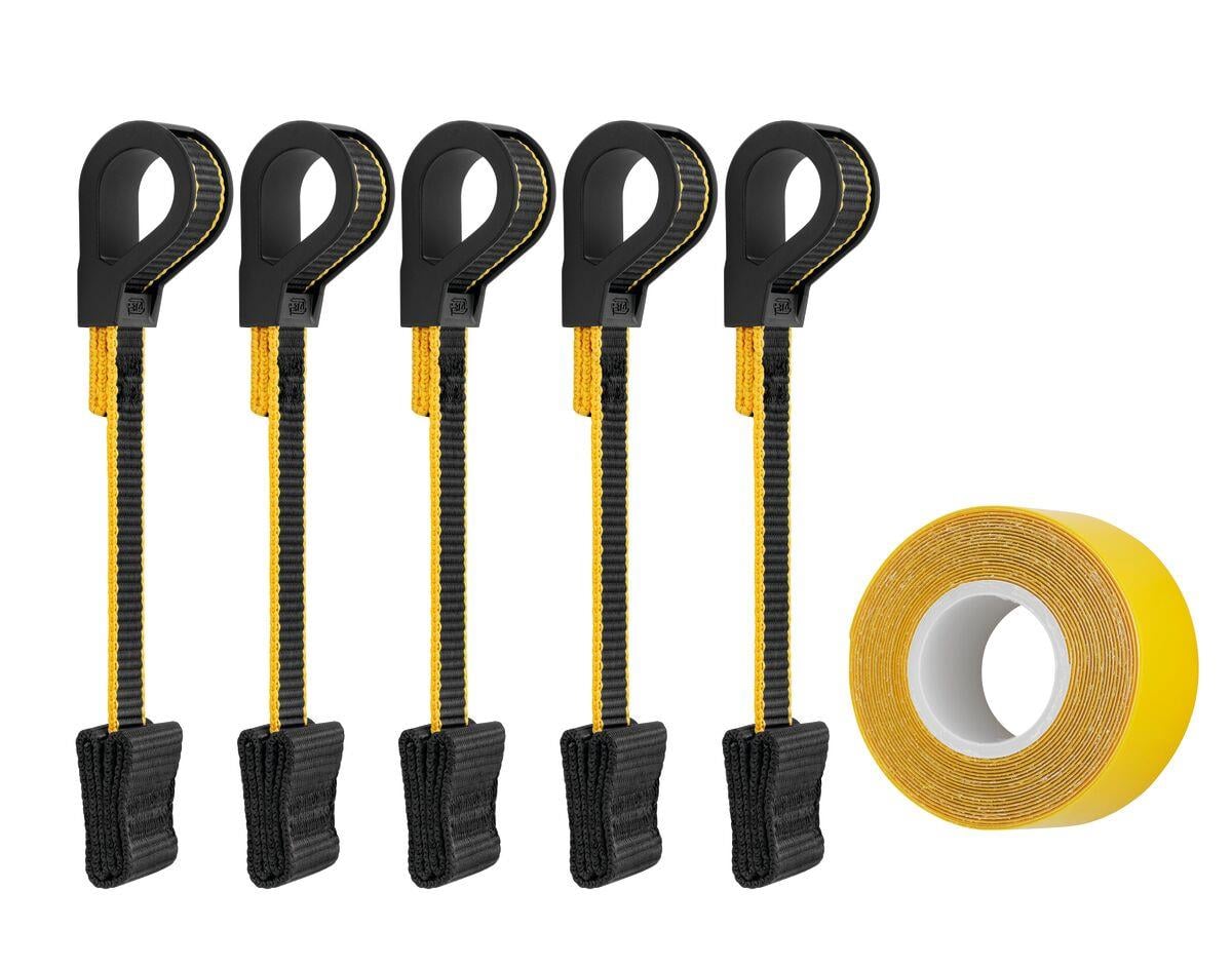 PETZL TOOLINK S Malzeme Askısı ve TOOLTAPE Yapıştırıcı (5'li paket)